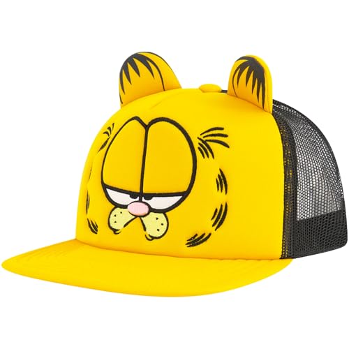 Concept One Garfield Dad Hat Cotton Adjustable Baseball Cap with Curved Brim, Schwarz, Einheitsgre von Concept One