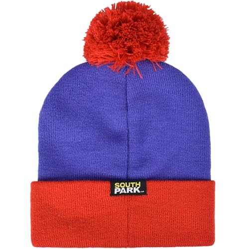 Concept One Herren Cosplay Kopfbedeckung Von South Park, Stan Marsh, Kyle Broflovski, Eric Cartman und Kenny McCormick Designs Beanie-Mütze, Violett, Rot, Einheitsgröße von Concept One