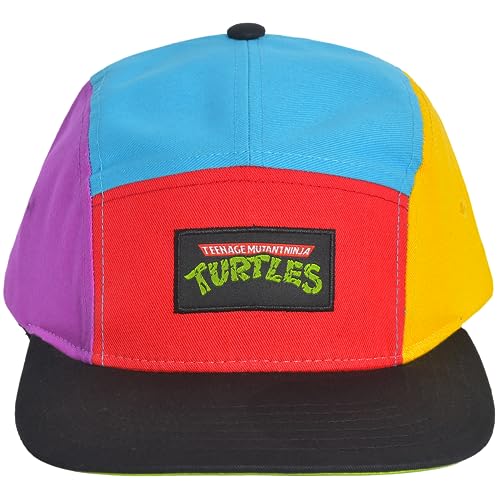 Concept One Teenage Mutant Ninja Turtles Cap, TMNT Erwachsene Skater Snapback Baseballmütze mit Flacher Krempe, Mehrfarbig/Meereswellen (Ocean Tides), Einheitsgre von Concept One