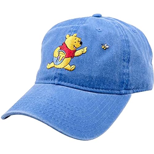 Concept One Unisex Disney's Winnie The Pooh Honey Pot Embroidered Cotton Adjustable with Curved Brim Dad Hat, hellblau, Einheitsgröße von Concept One