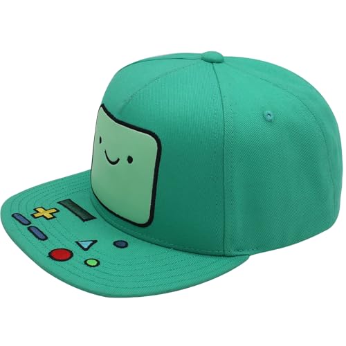 Concept One Unisex-Erwachsene Adventure Time Baseball Cap, BMO Adult Snapback Hat with Flat Brim Baseballkappe, Blau, Einheitsgre von Concept One