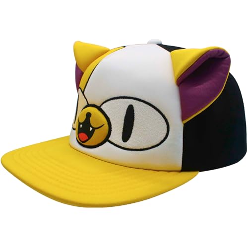 Concept One Unisex-Erwachsene Adventure Time Baseball Cap, Cake The Cat Adult Snapback Hat with Flat Brim and 3D Ears Baseballkappe, Mehrfarbig/Meereswellen (Ocean Tides), Einheitsgre von Concept One