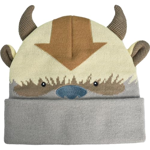 Concept One Unisex-Erwachsene Avatar The Last Airbender Appa Strickmütze für Den Winter, mit Manschette, Acryl Beanie-Mütze, Multi, Einheitsgröße von Concept One