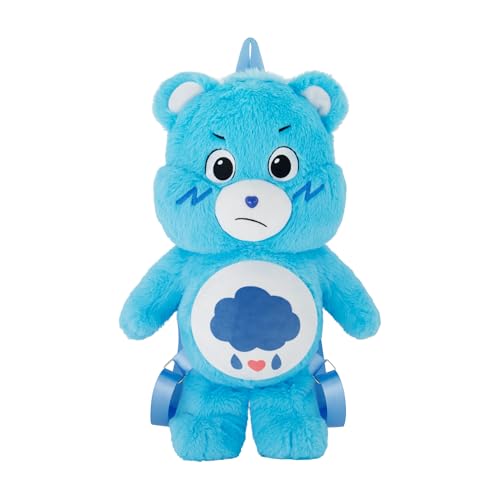 Concept One Unisex-Erwachsene Care Bears Mini Backpack, Grumpy Bear Plush Small Travel Bag Purse for Men and Women Plüsch-Rucksack, Blau, 16 Inch von Concept One
