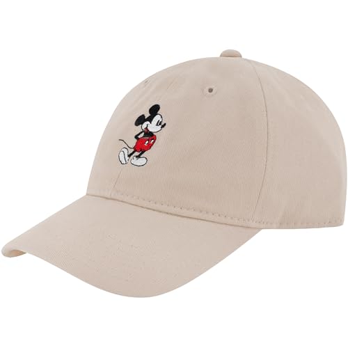 Concept One Unisex-Erwachsene Disney Mickey Mouse Embroidered Cotton Adjustable Dad Hat with Curved Brim Baseballkappe, Khaki, Einheitsgröße Concept One Unisex-Erwachsene Disney Mickey Mouse Embroidered Cotton Adjustable Dad Hat with Curved Brim Baseballkappe, Khaki, Einheitsgröße von Concept One