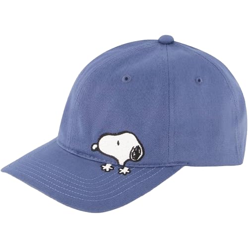 Concept One Unisex-Erwachsene Peanuts Snoopy Dad Hat, Adult Baseball Cap with Curved Brim Baseballkappe, Blau, Einheitsgröße von Concept One