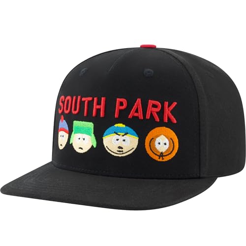 Concept One Unisex-Erwachsene South Park Baseball Cap, Stan Kyle Kenny Cartman Adjustable Snapback Hat with Flat Brim Baseballkappe, Mehrfarbig/Meereswellen (Ocean Tides), Einheitsgre von Concept One
