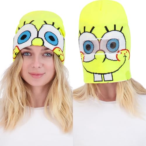 Concept One Unisex-Erwachsene Spongebob Roll Down Cuff Beanie-Mütze, gelb, Einheitsgröße von Concept One