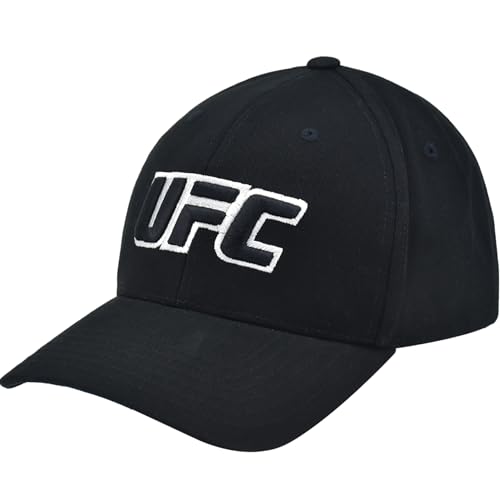 Concept One Unisex-Erwachsene UFC Dad Hat, 6 Panel Cotton Adjustable Adult Baseball Cap with Curved Brim Baseballkappe, Schwarz, Einheitsgre von Concept One