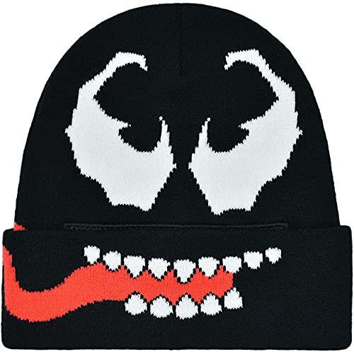 Concept One Unisex-Erwachsene Venom Intarsia Roll Down Cuff Beanie-Mtze, schwarz, Einheitsgröße von Concept One