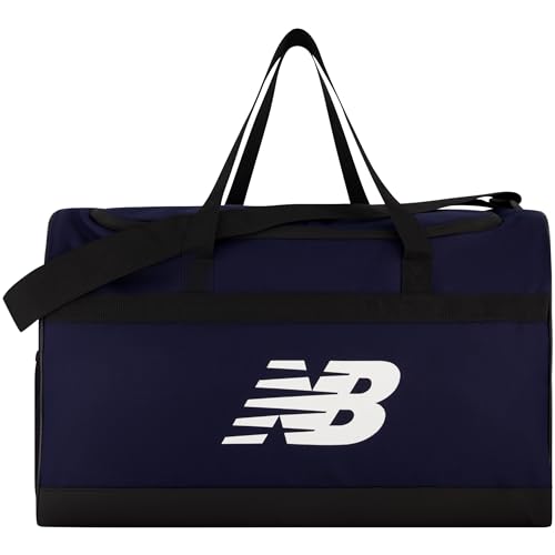 New Balance Duffel, Kleiner Turnbeutel, Handgepäck, Reisegepäck mit Tragegriffen und verstellbarem Schultergurt, Marineblau, Marineblau, Seesack, Kleiner Turnbeutel, Handgepäck, Reisegepäck mit von New Balance