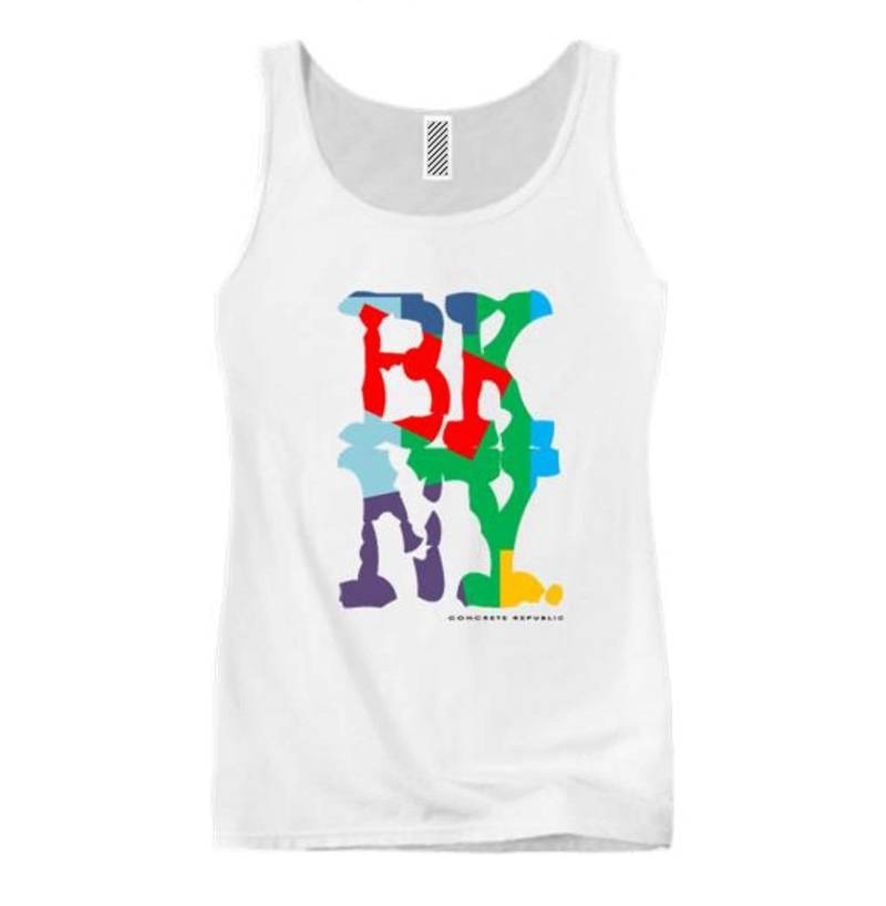 Damen Hip Hop/Graffiti Mode Tank Tops, "Kolor' Bkny | Brooklyn, New York Grafik | Größe Sm-3x von ConcreteRepublicNYC