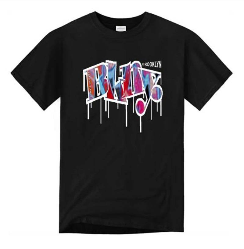 Herren Graffiti/Hip-Hop-T-Shirt, Bkny | Brooklyn, New York "Wett' Graffiti-Grafik | Größen Sm-4xl von ConcreteRepublicNYC