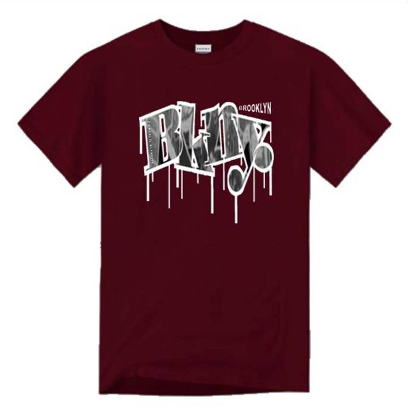 Herren Graffiti/Hip-Hop-T-Shirt, Bkny | Brooklyn, New York "Wett' Graffiti-Grafik | Größen Sm-4xl von ConcreteRepublicNYC