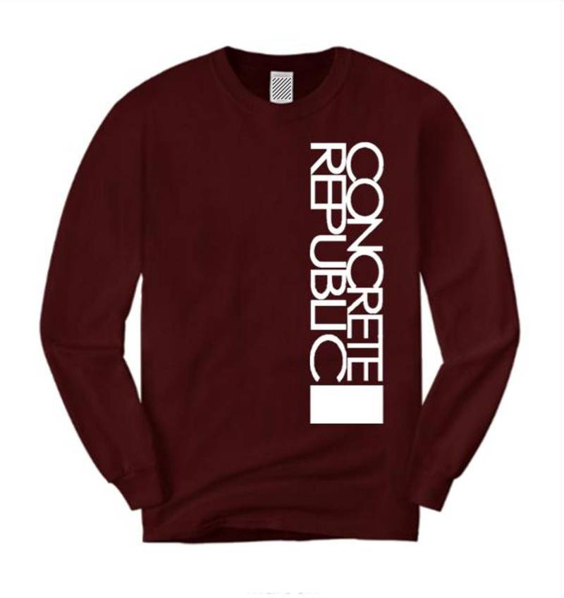 Mens Langärmel Fashiontee " Urban Nouveau Moderne Stil Grafik | Größen Sm-4xl von ConcreteRepublicNYC