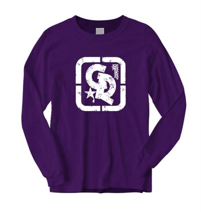 Mens Streetwear/Graffiti Langärmeldetee, " Grunge Concrete Republic Logo-Grafik | Größen Sm-4xl von ConcreteRepublicNYC