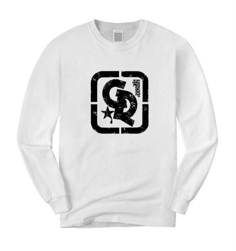 Mens Streetwear/Graffiti Langärmeldetee, " Grunge Concrete Republic Logo-Grafik | Größen Sm-4xl von ConcreteRepublicNYC