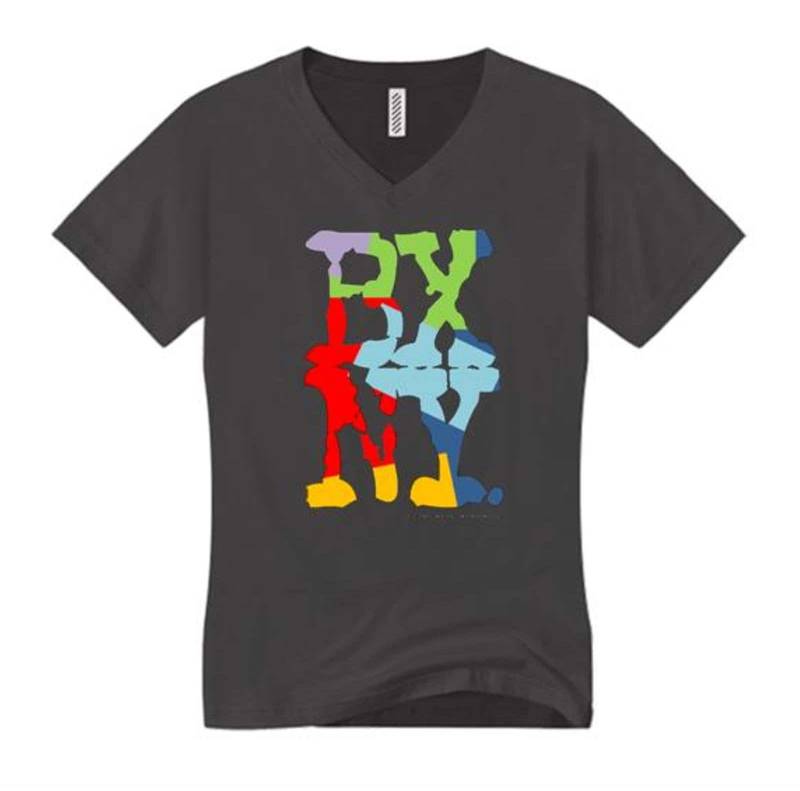 Women Es V-Neck Hip Hop/Graffiti Fashion Tees, " Kolor Bxny | Bronx, New York Graphic | Size Sm-4x von ConcreteRepublicNYC