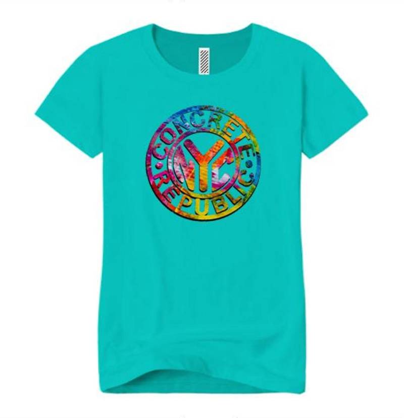 Womens Graffiti/Hip Hop Inspirierte Crew-Nacken-T-Shirt " Subway Token Grafisch Sortierte Farben | Größen Sm-4x von ConcreteRepublicNYC