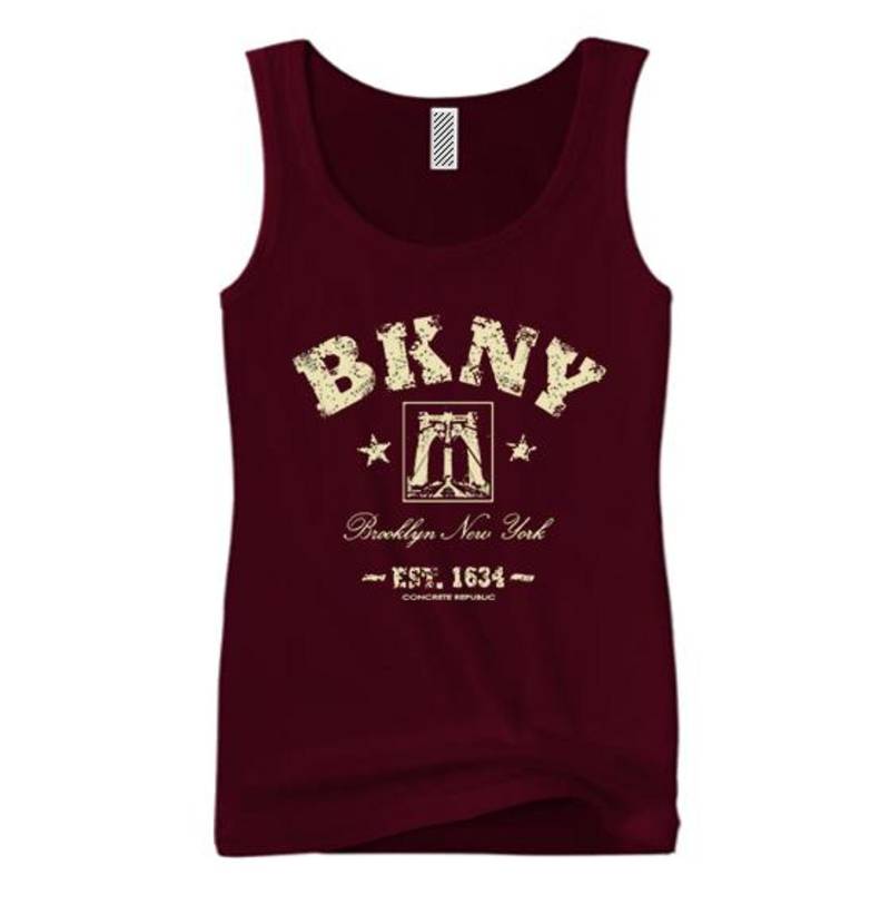 Womens Retro " Da Bridge Bkny | Brooklyn, New York Vintage Style Graphic Tank Tops-Urban, Trendy | Größen Sm-3x von ConcreteRepublicNYC