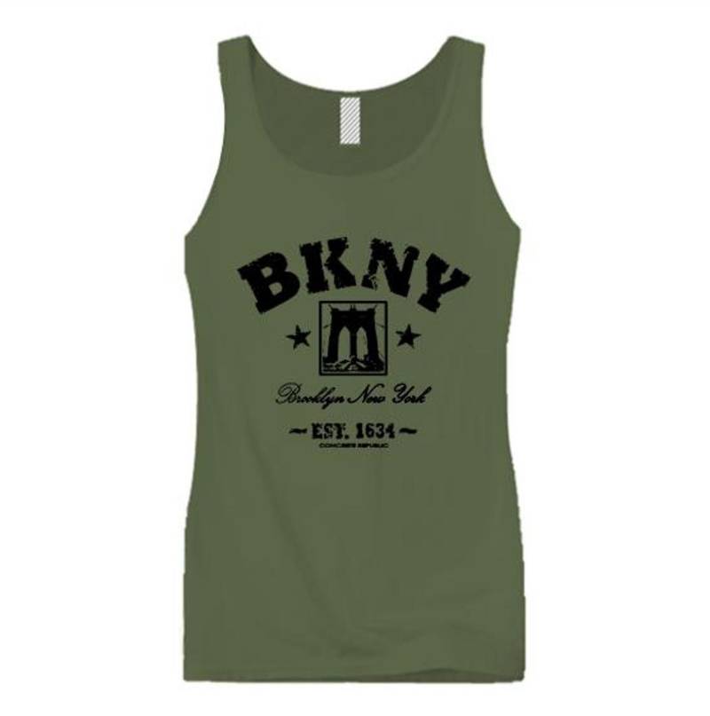 Womens Retro " Da Bridge Bkny | Brooklyn, New York Vintage Style Graphic Tank Tops-Urban, Trendy | Größen Sm-3x von ConcreteRepublicNYC