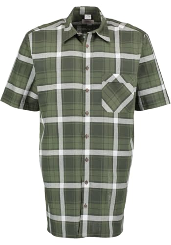 Condor Herren Hemd Kurzarm Arbeitshemd Workwear mit Liegekragen Kraiaq, Größe:49/50, Farbe:Oliv von Condor