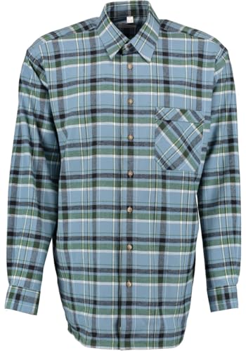 Condor Herren Hemd Langarm Arbeitshemd Workwear mit Liegekragen Foweia, Größe:41/42, Farbe:trachtengrün von Condor