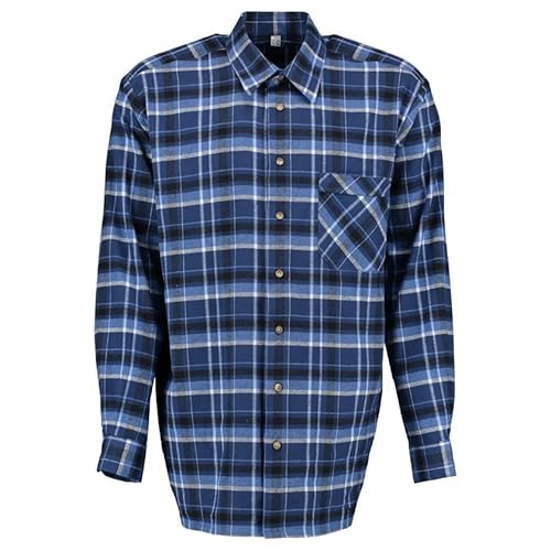 Condor Herren Hemd Langarm Arbeitshemd Workwear mit Liegekragen Foweia, Größe:43/44, Farbe:Marine von Condor