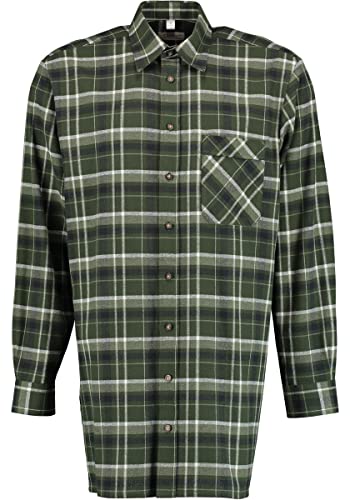 Condor Herren Hemd Langarm Arbeitshemd Workwear mit Liegekragen Foweia, Größe:43/44, Farbe:Oliv von Condor