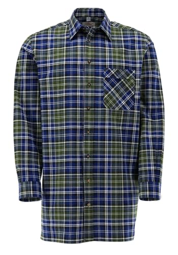 Condor Herren Hemd Langarm Arbeitshemd Workwear mit Liegekragen Gafam, Größe:43/44, Farbe:Marine von Condor