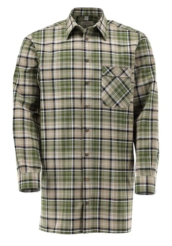 Condor Herren Hemd Langarm Arbeitshemd Workwear mit Liegekragen Gafam, Größe:43/44, Farbe:trachtengrün von Condor