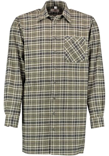 Condor Herren Hemd Langarm Arbeitshemd Workwear mit Liegekragen Slisi, Größe:43/44, Farbe:Oliv von Condor