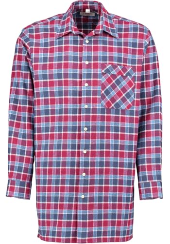 Condor Herren Hemd Langarm Arbeitshemd Workwear mit Liegekragen Sqobi, Größe:45/46, Farbe:weinrot von Condor