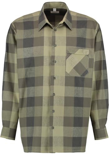 Condor Herren Hemd Langarm Arbeitshemd Workwear mit Liegekragen Ukomy, Größe:45/46, Farbe:Oliv von Condor