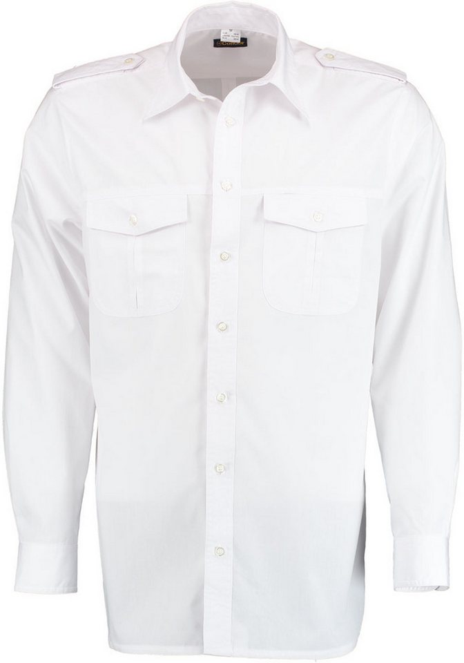 Condor Langarmhemd Koweo Herren Langarm Pilotenhemd mit abnehmbaren Schulterklappen von Condor