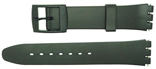 New 17mm (20mm) Sized Replacement Strap, Compatible for Swatch® Watch - Black von Condor