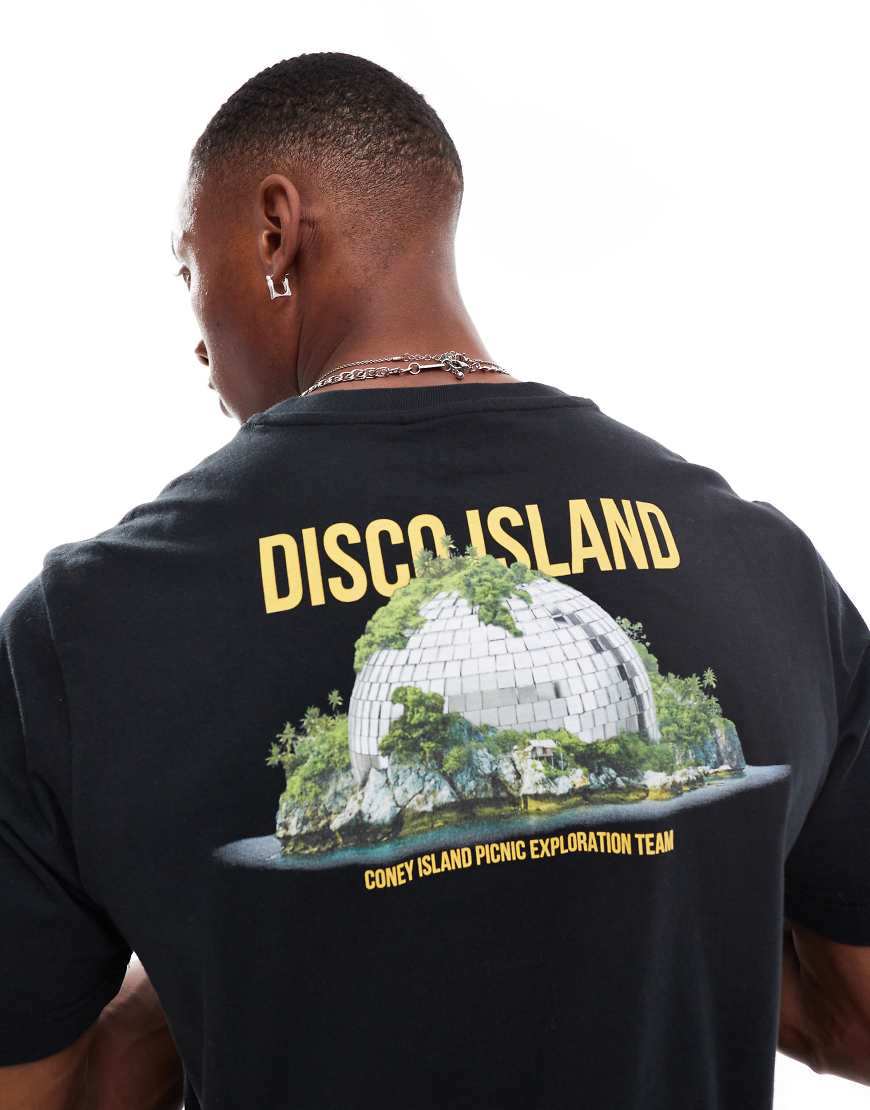 Coney Island Picnic - T-Shirt in Schwarz mit „Discoland"-Print von Coney Island Picnic
