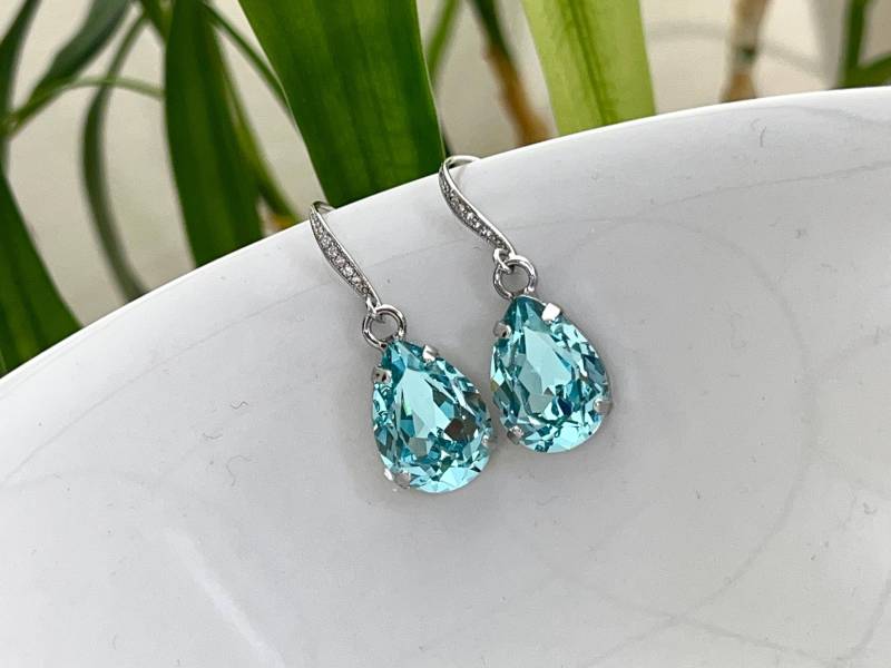 Türkis Ohrringe, Saphir Brautjungfer Geschenk, Hochzeit Braut Ohrring von ConfidentBrides