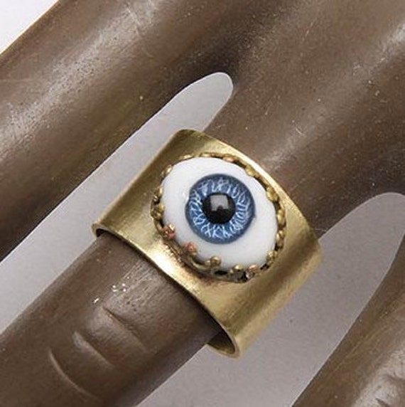 Ring-Ring Glasauge, Alte Puppenauge, Eye Ring Für Männer Oder Frauen von Confidentiel