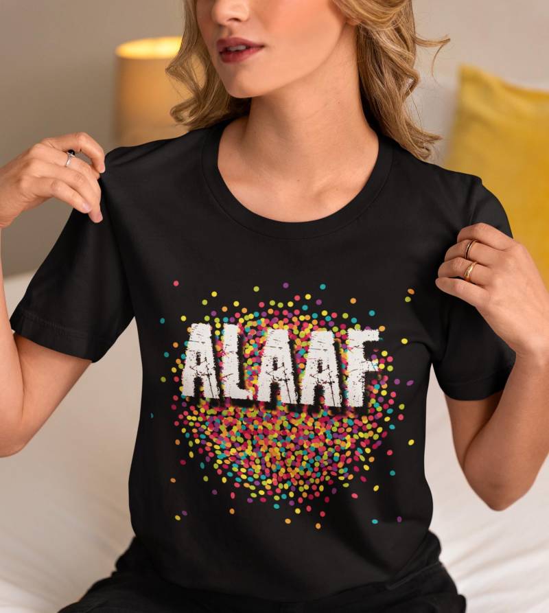 T-Shirt Alaaf Konfetti - Buntes Last-Minute-Kostüm Für Karneval & Fasching von Confitti