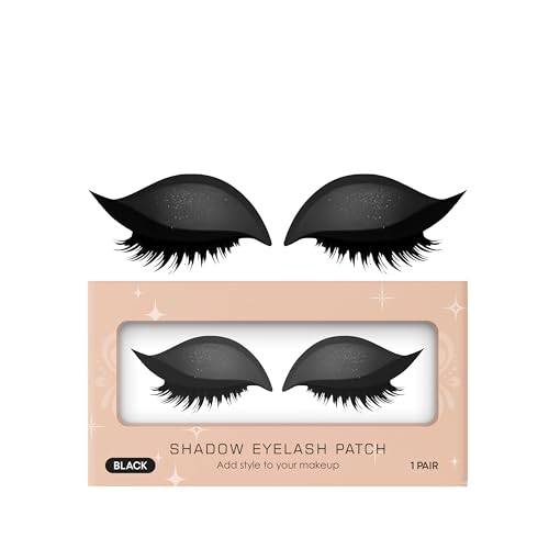 Lazy Eyeshadow Wimpernpatch, 3D Lidschattenwimpern, 2-in-1 Falsche Wimpern & Lidschatten, Selbstklebende Make-up-Aufkleber Wiederverwendbar (BLACK 3PCS) von CongRong