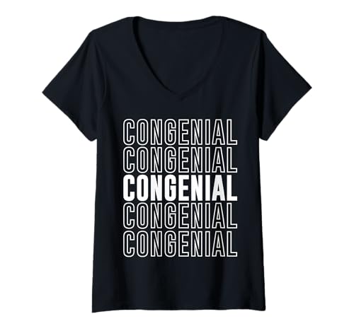 Damen Ansprechend T-Shirt mit V-Ausschnitt von Congenial Apparel