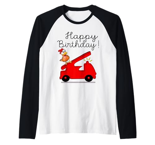 Feuerwehr Hühner Herzlichen Glückwunsch Kinder Geburtstag Raglan Feuerwehr Hühner Herzlichen Glückwunsch Kinder Geburtstag Raglan von Congratulations Animals Pet Owner Happy Birthday