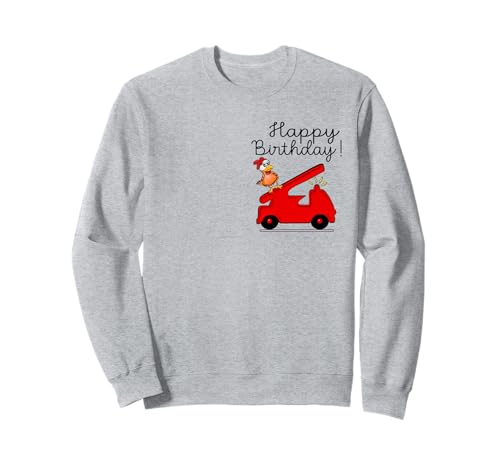 Feuerwehr Hühner Herzlichen Glückwunsch Kinder Geburtstag Sweatshirt Feuerwehr Hühner Herzlichen Glückwunsch Kinder Geburtstag Sweatshirt von Congratulations Animals Pet Owner Happy Birthday