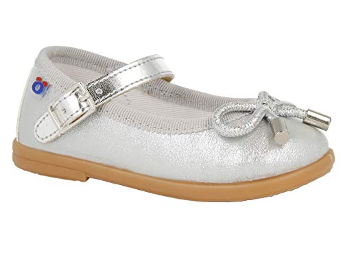 Conguitos Baby-Mädchen Roma Lauflernschuh, Silber, 20 EU von Conguitos