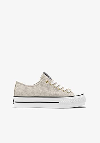 Conguitos Damen Nila Sneaker, Platinfarben, 37 EU von Conguitos