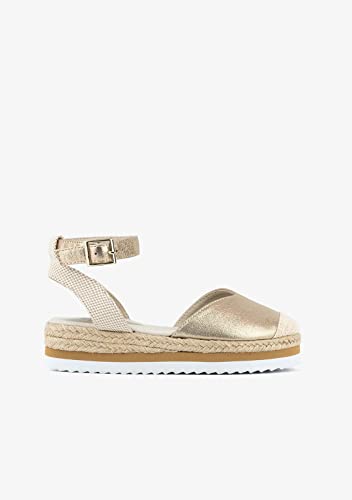 Conguitos Damen Tea Plattform, Platinfarben, 38 EU Conguitos Damen Tea Plattform, Platinfarben, 38 EU von Conguitos