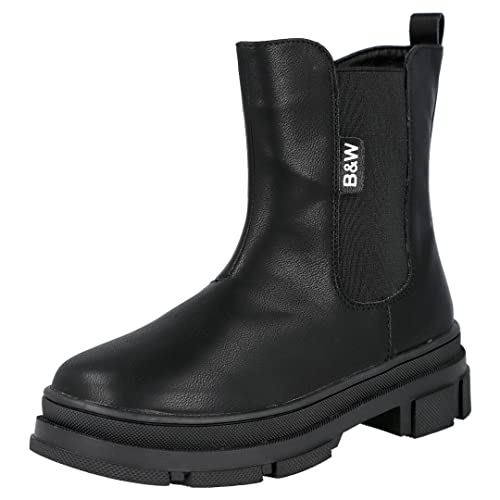 Conguitos Jungen Mädchen Winterstiefel Bootsschuh, Schwarz, 30 EU von Conguitos