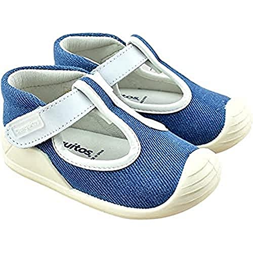 Conguitos Unisex Baby Cádiz Lauflernschuh, blau, 19 EU von Conguitos