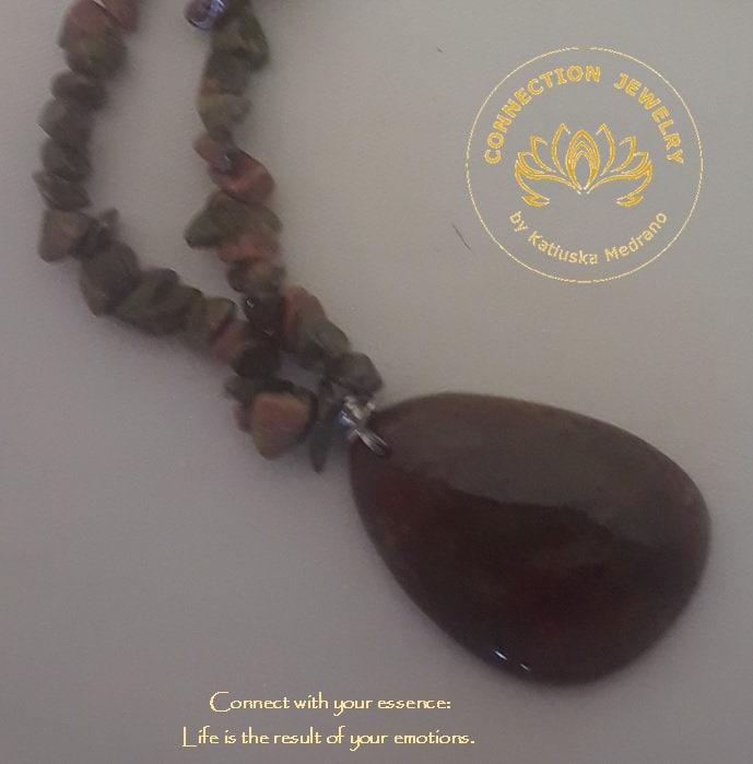 Vision Halsketten Unakit Fokal Anhänger Geburtstag Handgemachte Schmuck Weihnachten Elegante Frau Urlaub Hohe Edelsteine Qualität Wohlstand Stein von ConnectionJewelry
